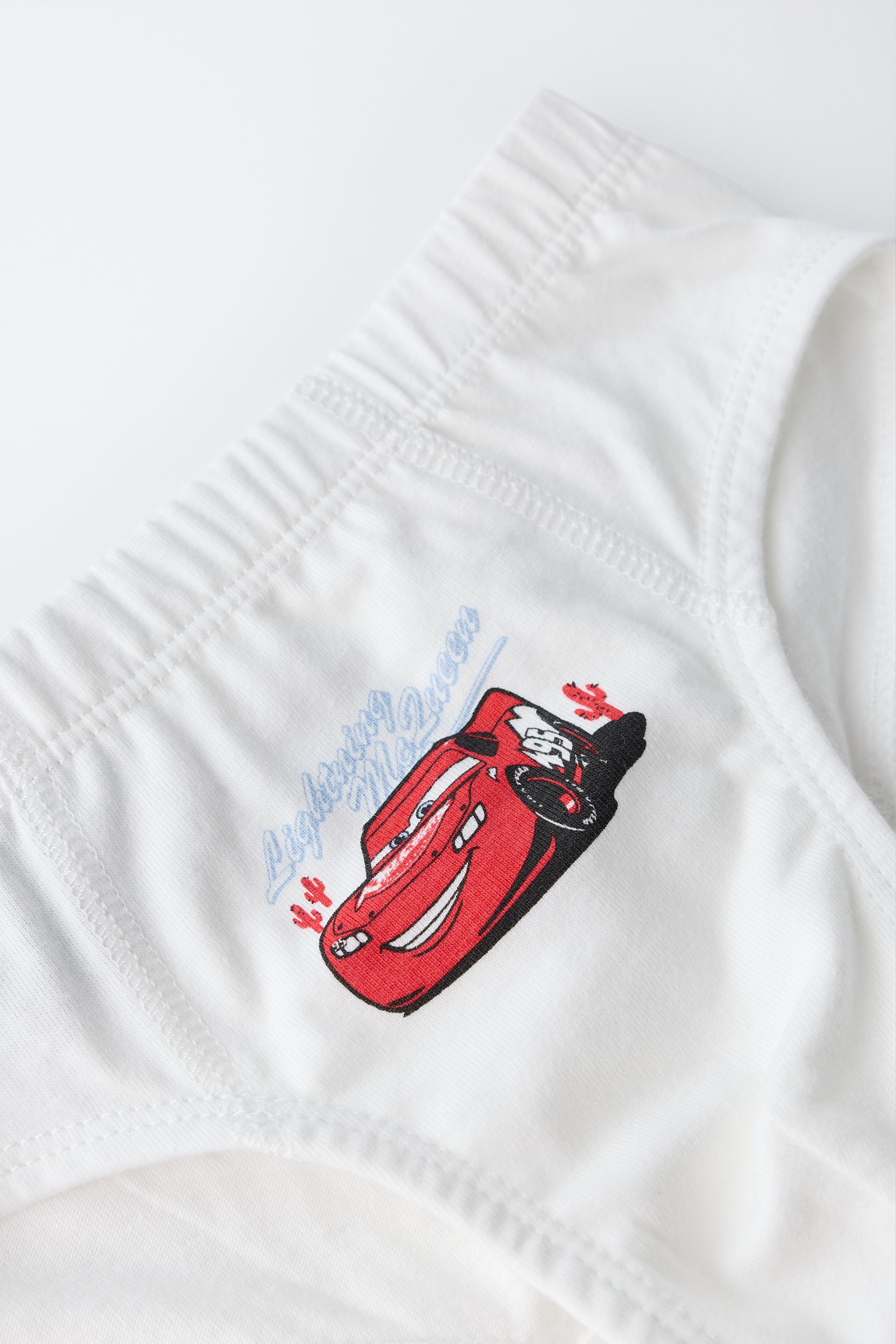 1 1/2-6 ANS/ LOT DE TROIS SLIPS CARS FLASH MCQUEEN © DISNEY